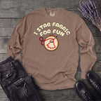 Stab Fabric Long Sleeve T-Shirt