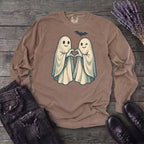 Two Ghosts Heart Hands Long Sleeve T-Shirt