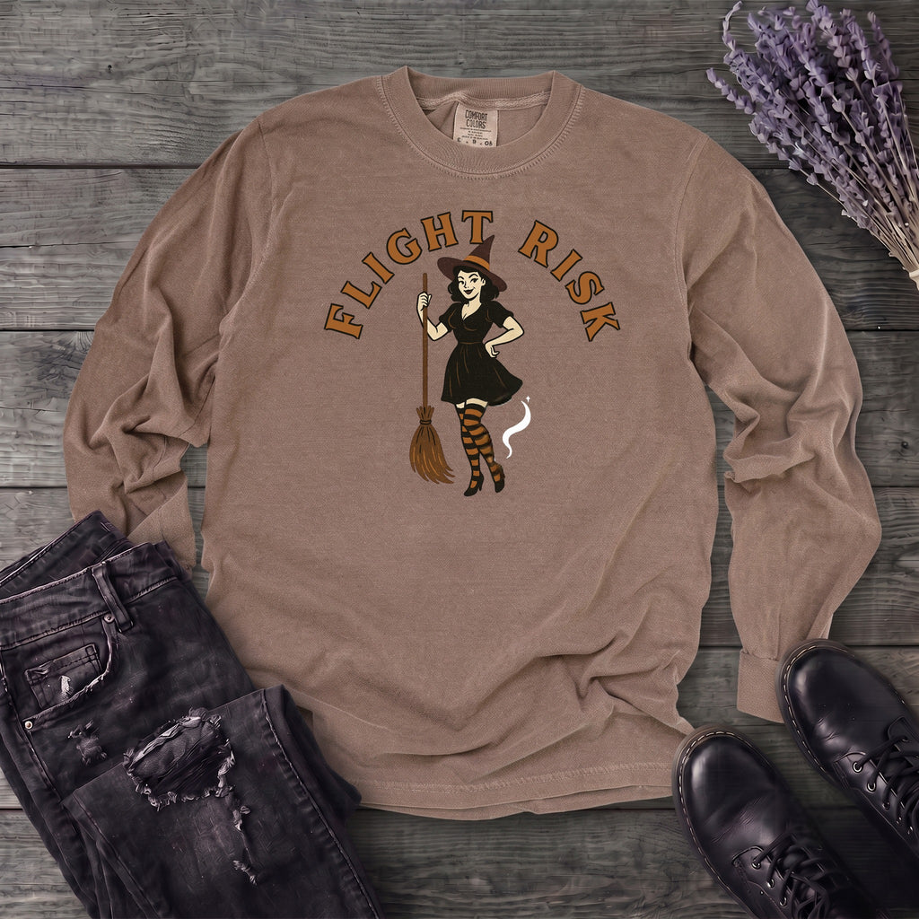 Witch Flight Risk Long Sleeve T-Shirt
