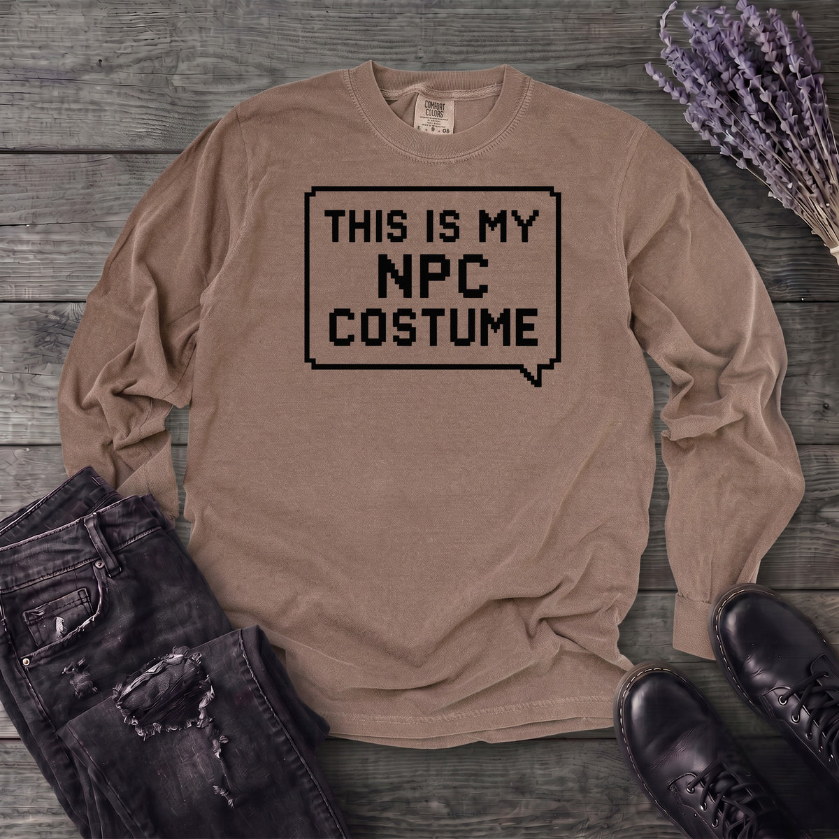 This Is My Npc Costume Long Sleeve T-Shirt