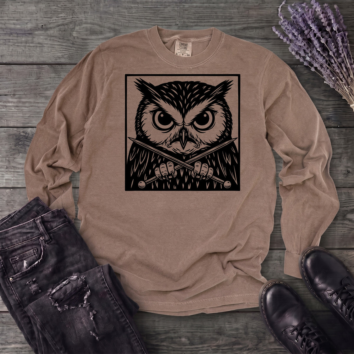 Owl Knitter Long Sleeve T-Shirt