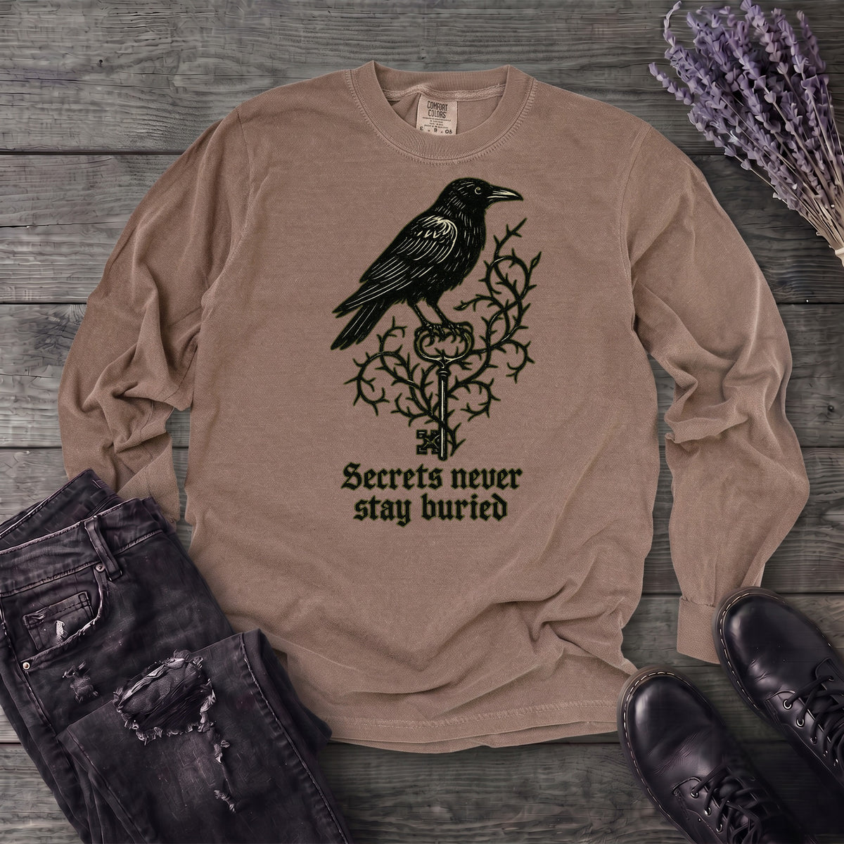 Secrets Never Stay Buried Long Sleeve T-Shirt