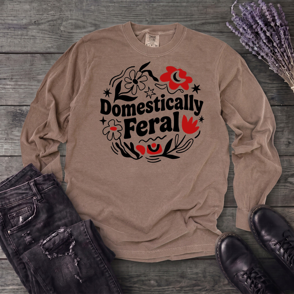 domestically feral Long Sleeve T-Shirt