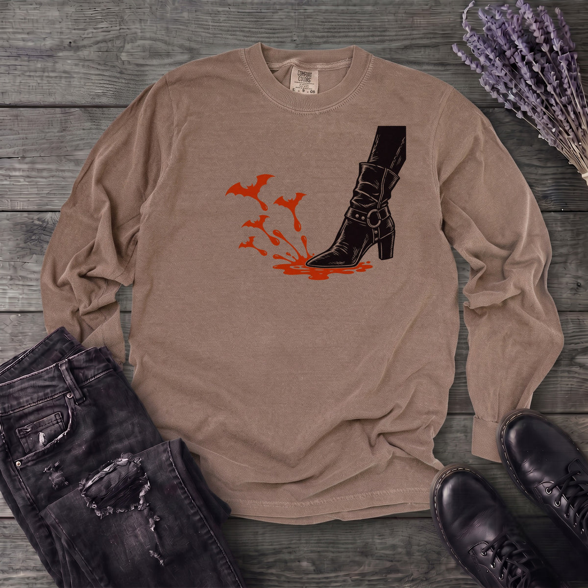 Crimson Stomp Long Sleeve T-Shirt