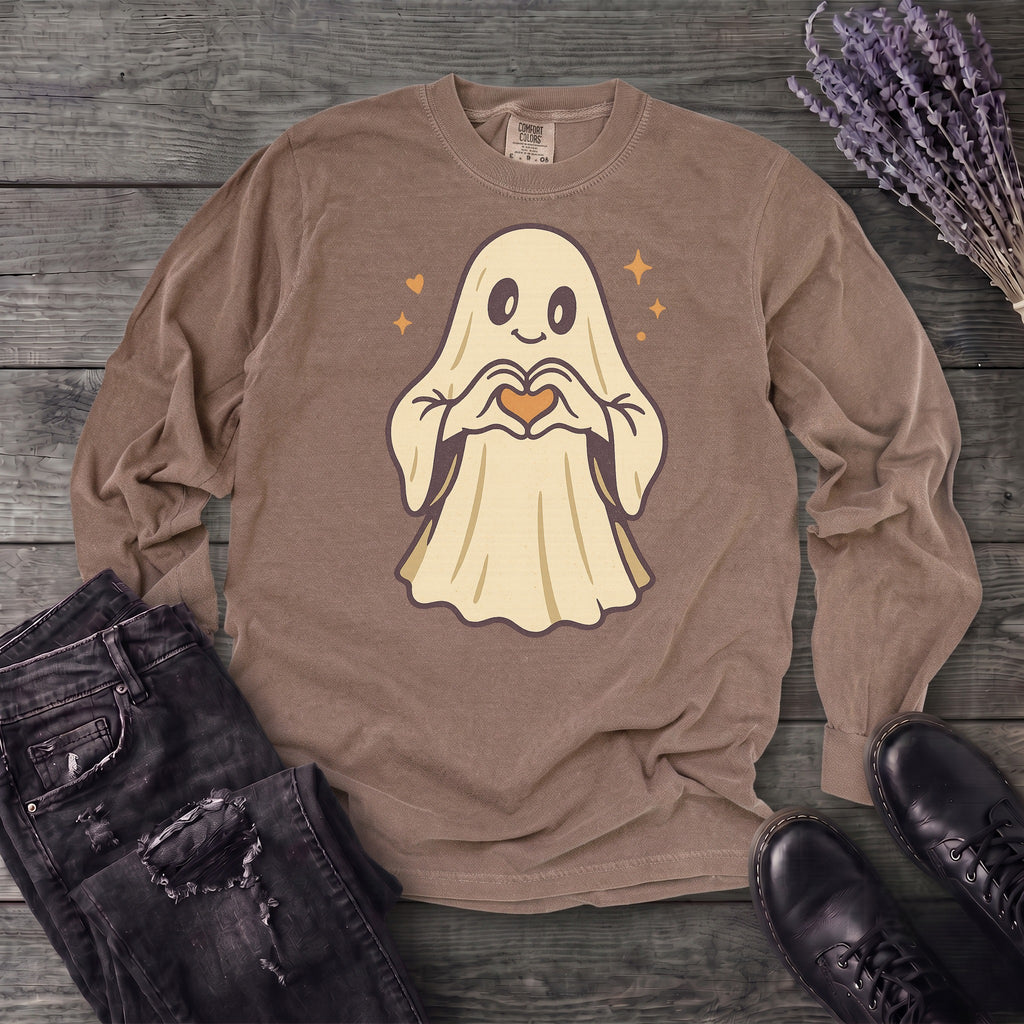 Ghost Heart Hands Long Sleeve T-Shirt