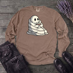 Movie Night Ghost Long Sleeve T-Shirt