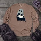 tropical ghost silhouette Long Sleeve T-Shirt