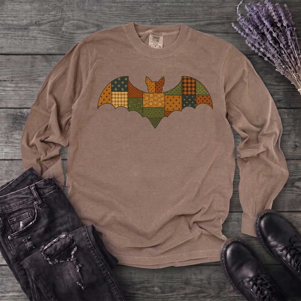 Patchwork Bat Long Sleeve T-Shirt