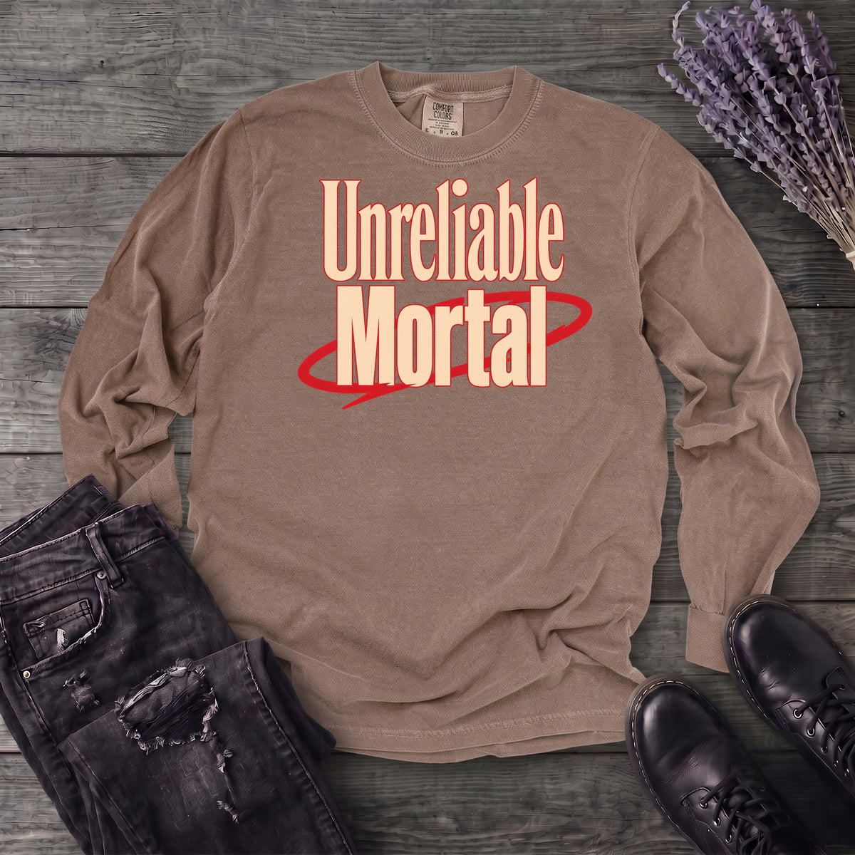 Unreliable Mortal Long Sleeve T-Shirt