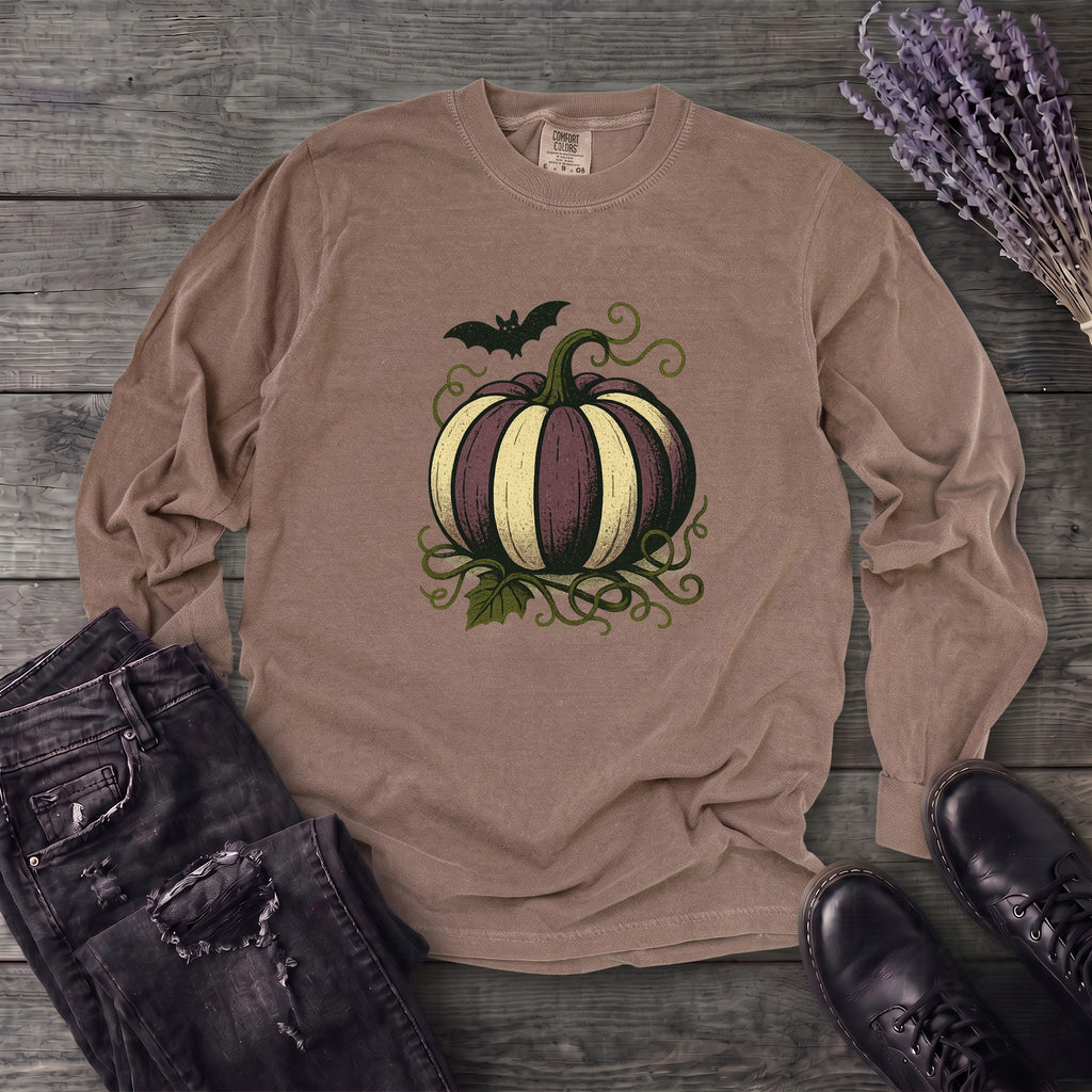 Striped Pumpkin Long Sleeve T-Shirt