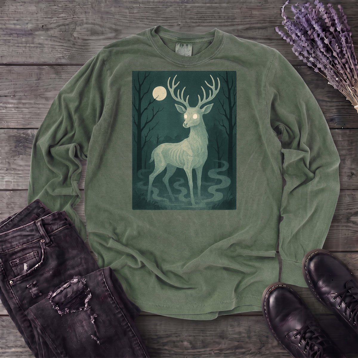 Woodland Spirits Stag Long Sleeve T-Shirt