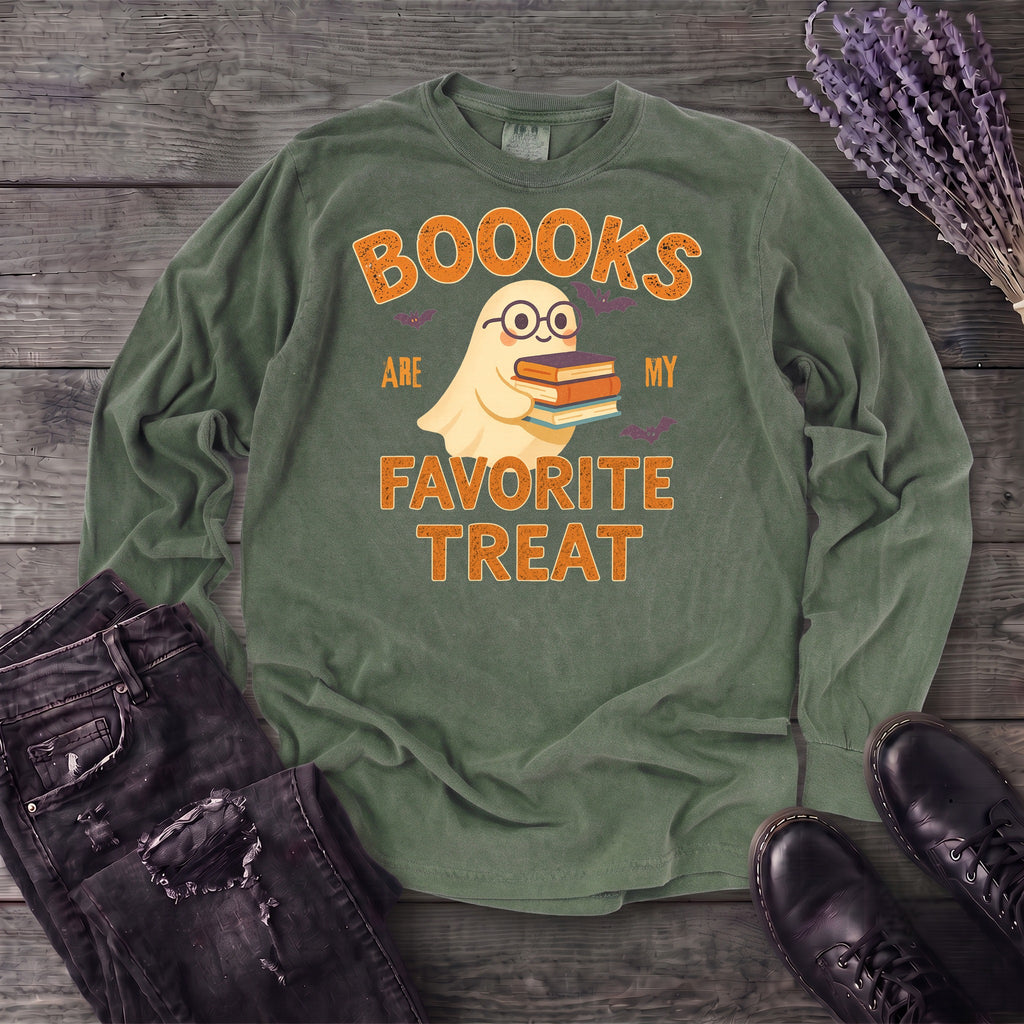 Books Are My Favorite Treats Long Sleeve T-Shirt