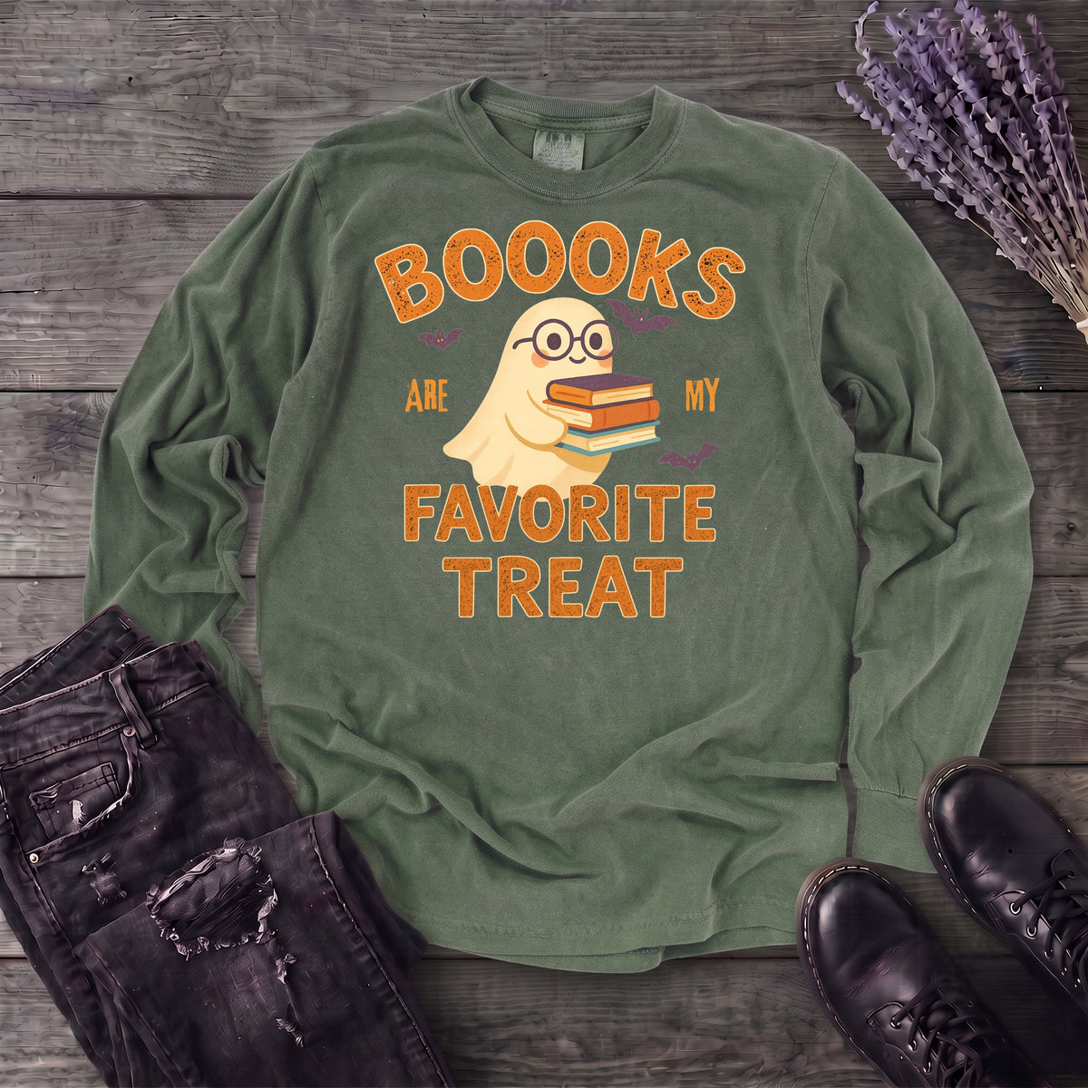 Books Are My Favorite Treats Long Sleeve T-Shirt
