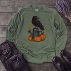 Raven Pumpkin Patch Long Sleeve T-Shirt
