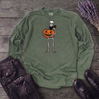 Skeleton Jack O Lantern Long Sleeve T-Shirt