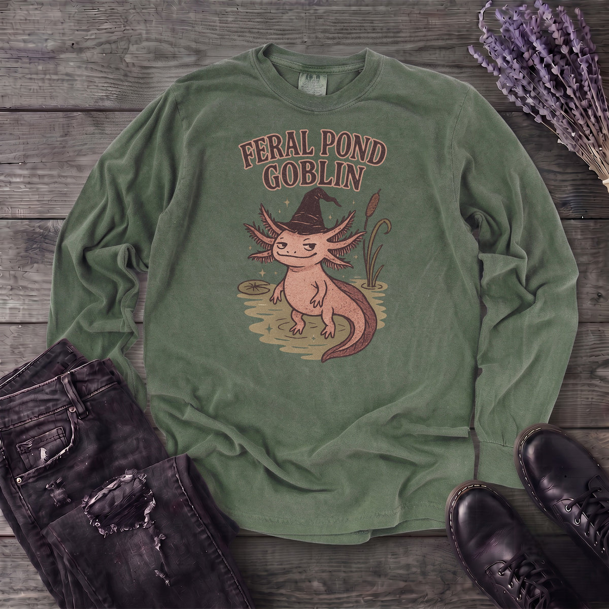Feral Pond Goblin Long Sleeve T-Shirt