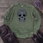 Filigree Skull Long Sleeve T-Shirt