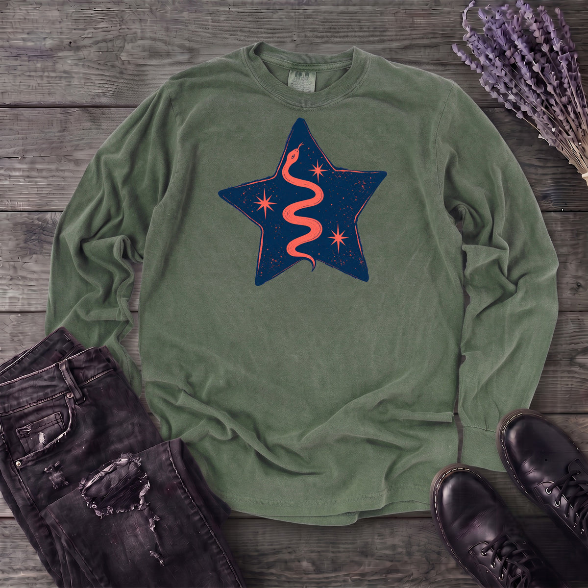 Snake Star Long Sleeve T-Shirt