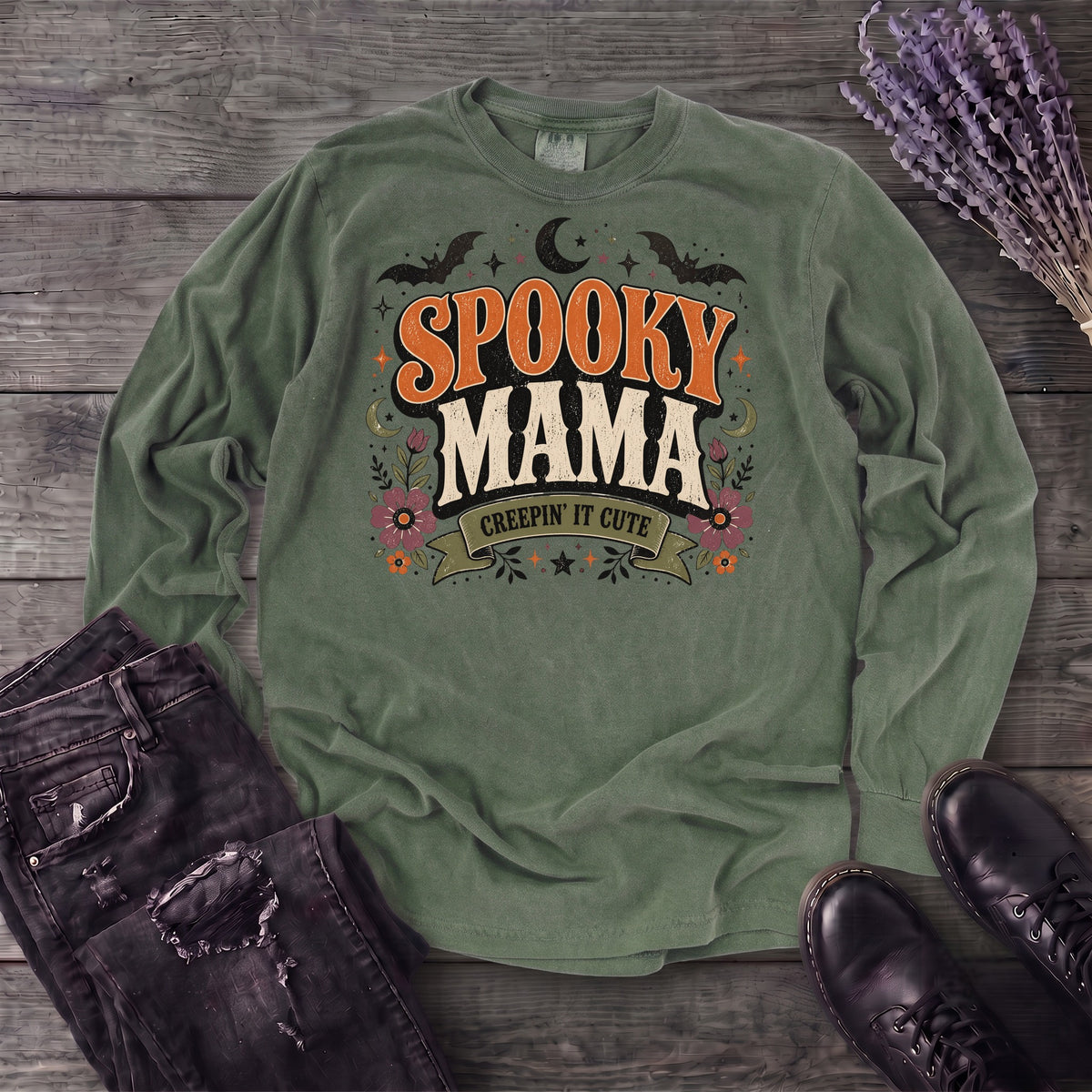 Spooky Mama Long Sleeve T-Shirt