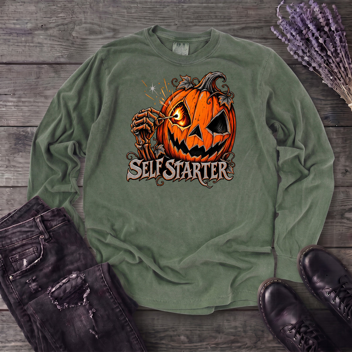 Self Starter Long Sleeve T-Shirt