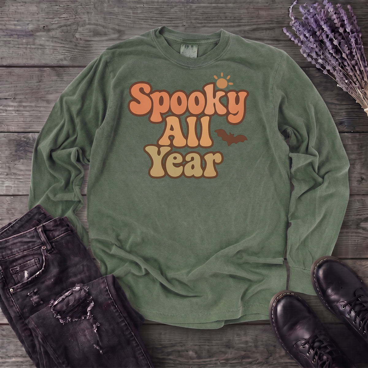 Spooky All Year Long Sleeve T-Shirt