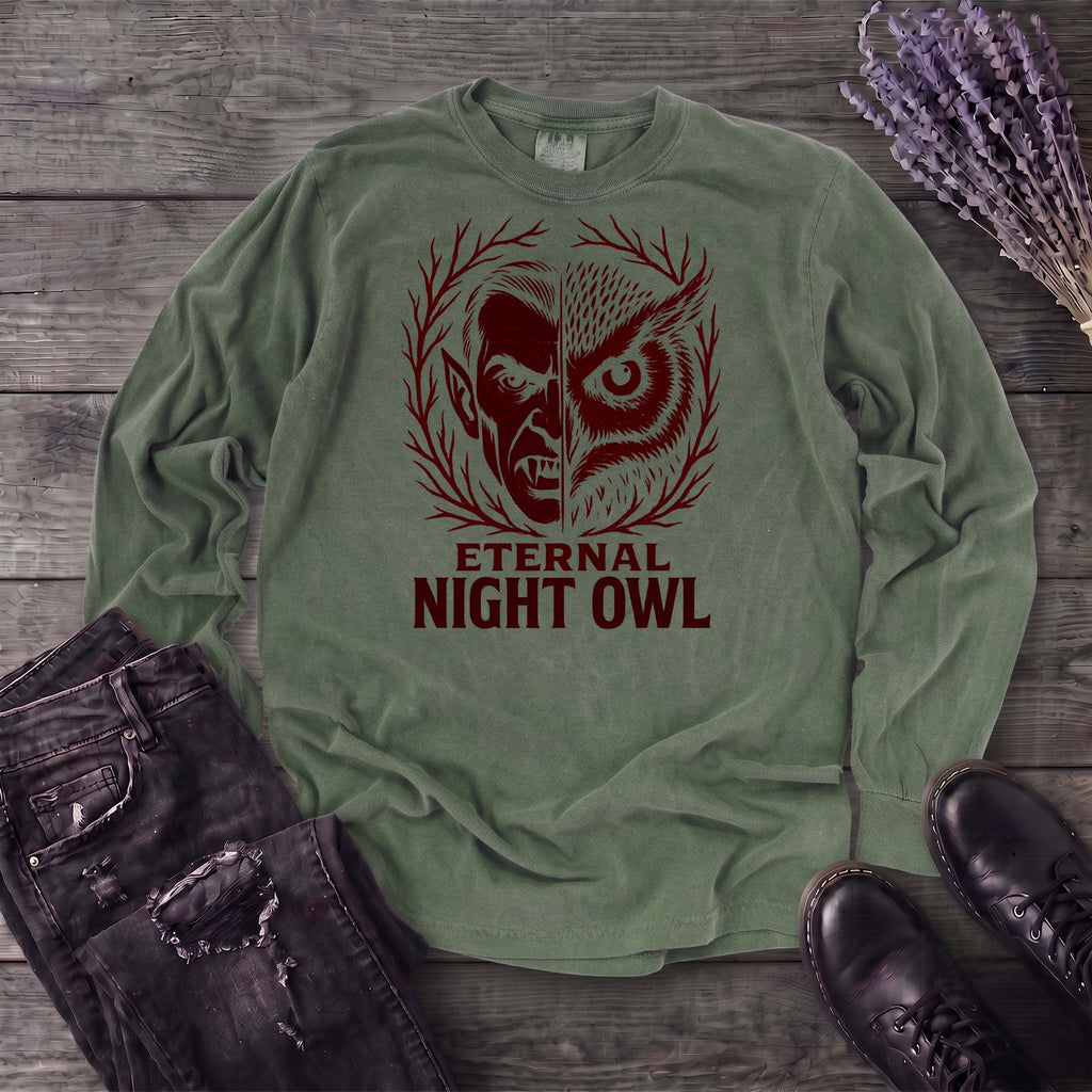 Eternal Night Owl Long Sleeve T-Shirt