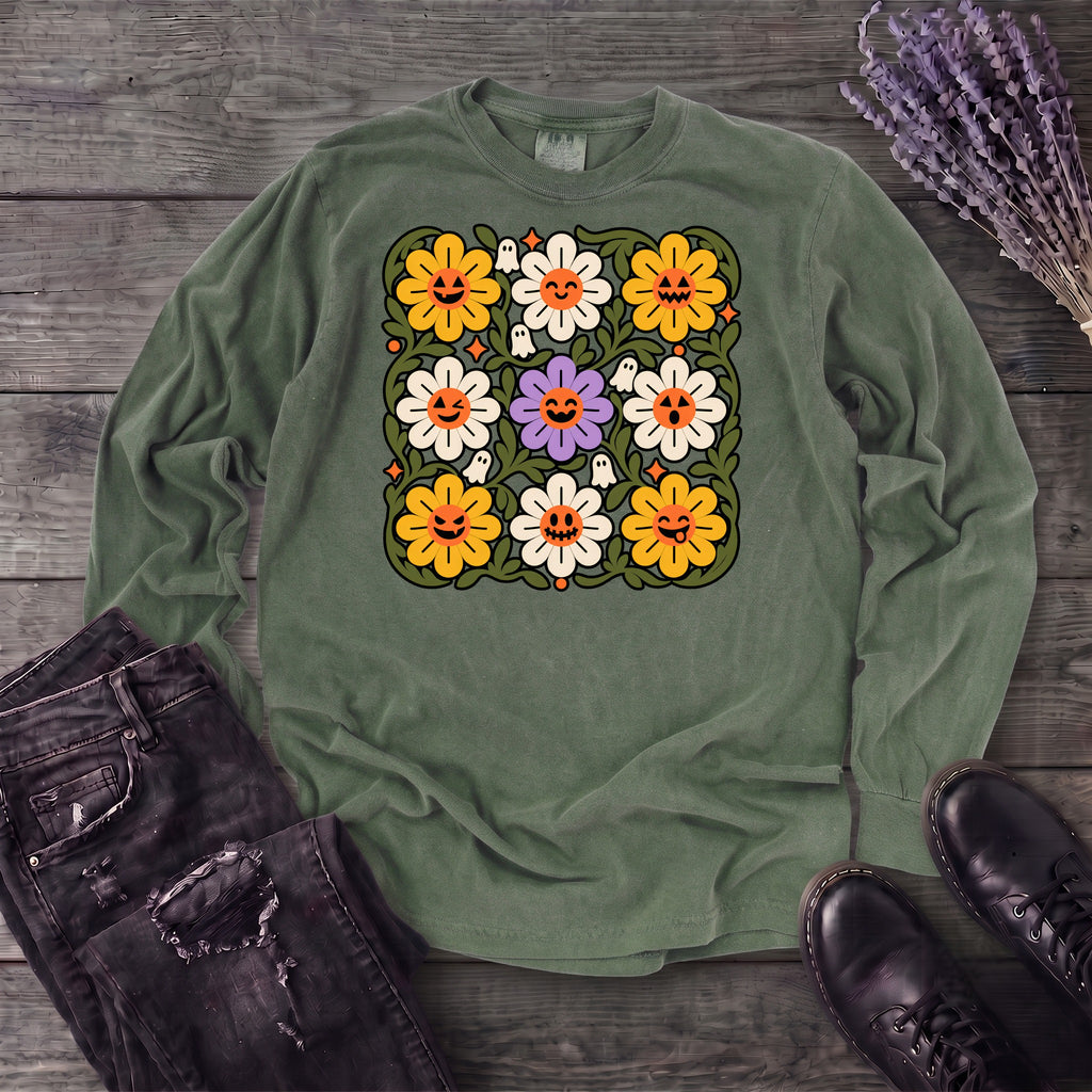 Spooky Floral Long Sleeve T-Shirt