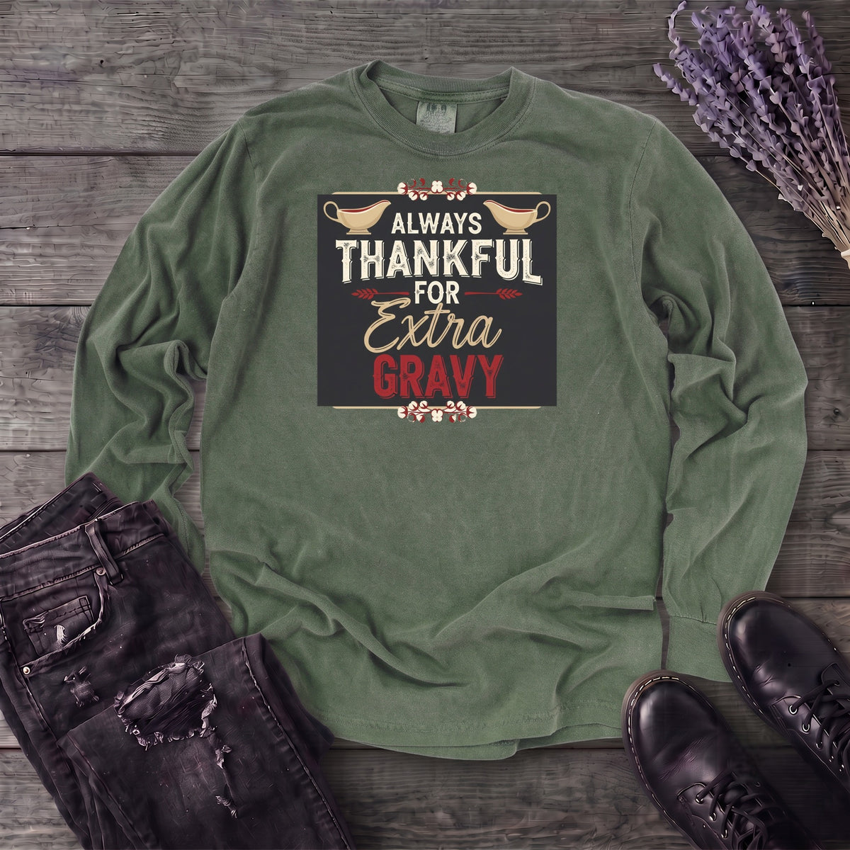 Thankful Gravy Long Sleeve T-Shirt