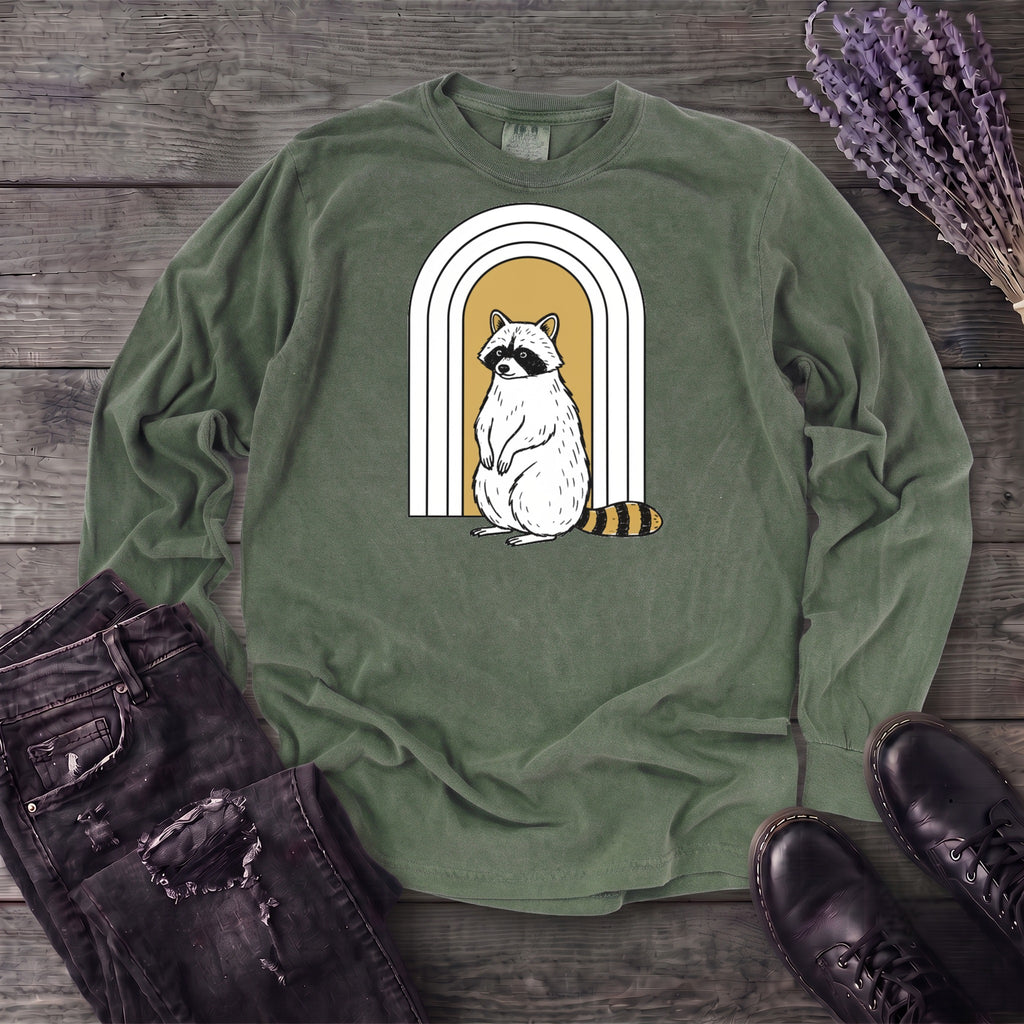Raccoon Arch Long Sleeve T-Shirt