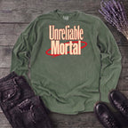 Unreliable Mortal Long Sleeve T-Shirt