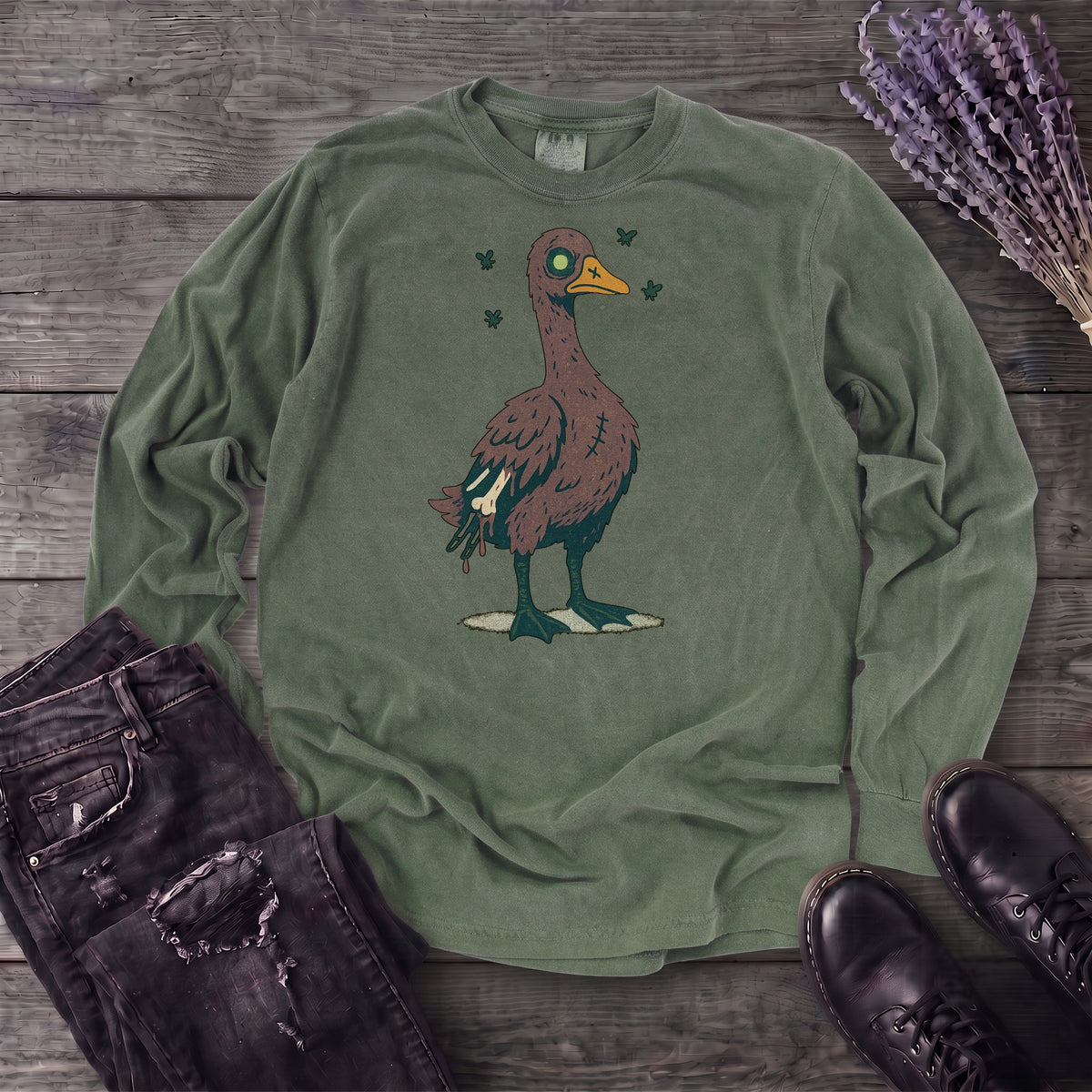 Zombie Goose Long Sleeve T-Shirt