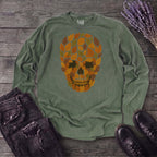 autumn leaves skull Long Sleeve T-Shirt