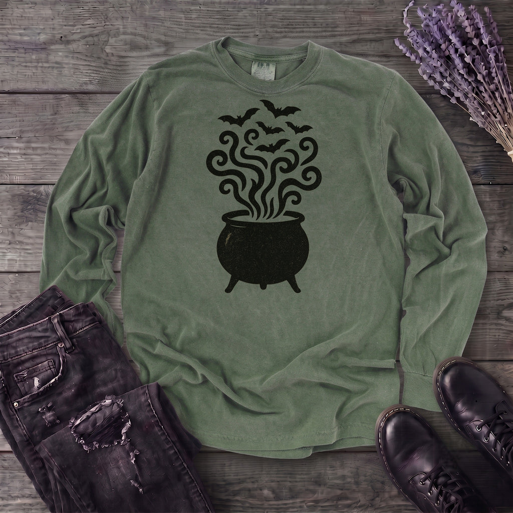 Bat Cauldron Long Sleeve T-Shirt