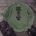 Keep Calm And Cast On Long Sleeve T-Shirt