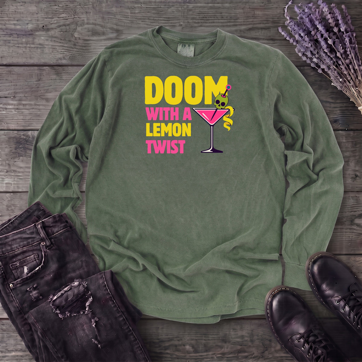 Doom With A Lemon Twist Long Sleeve T-Shirt