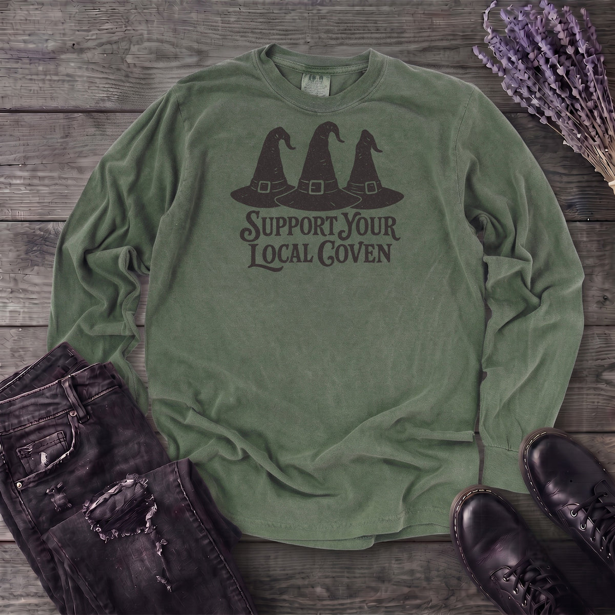 Support Your Local Coven Long Sleeve T-Shirt