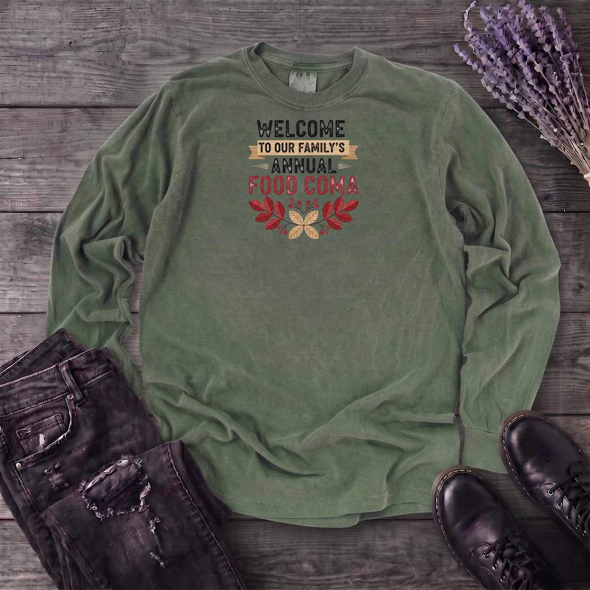 Food Coma Long Sleeve T-Shirt