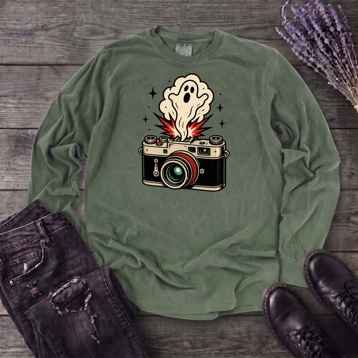Ghost Flash Long Sleeve T-Shirt