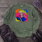 Festive Skeleton Long Sleeve T-Shirt