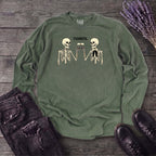Thankful Toasting Skeletons Long Sleeve T-Shirt