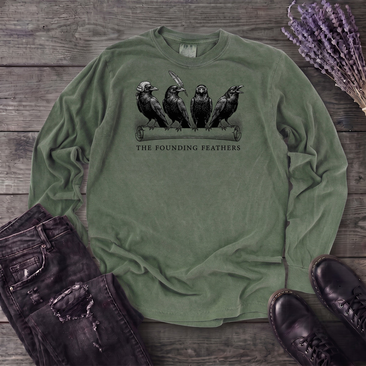 The Founding Feathers Long Sleeve T-Shirt