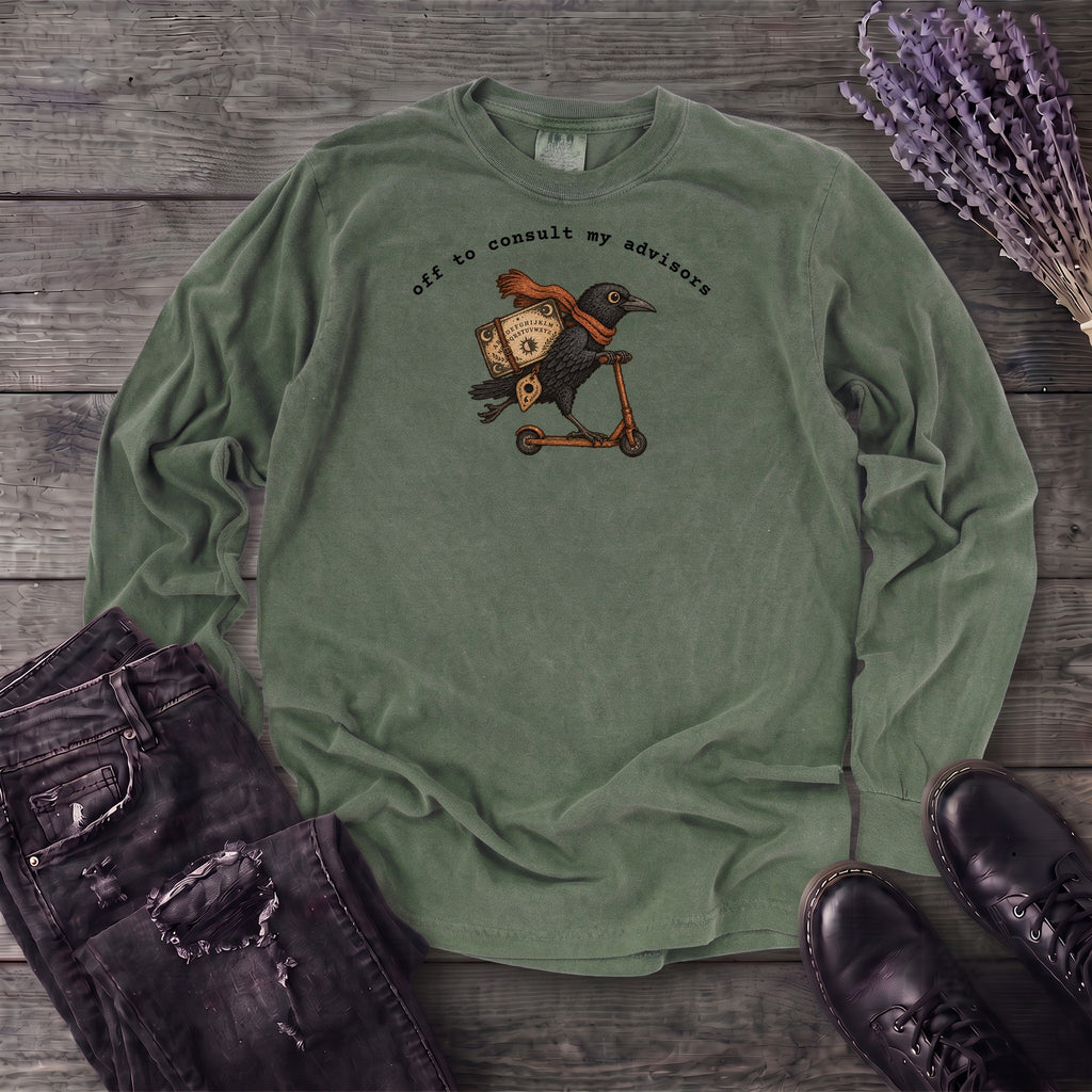 Off To Consult My Advisors Long Sleeve T-Shirt