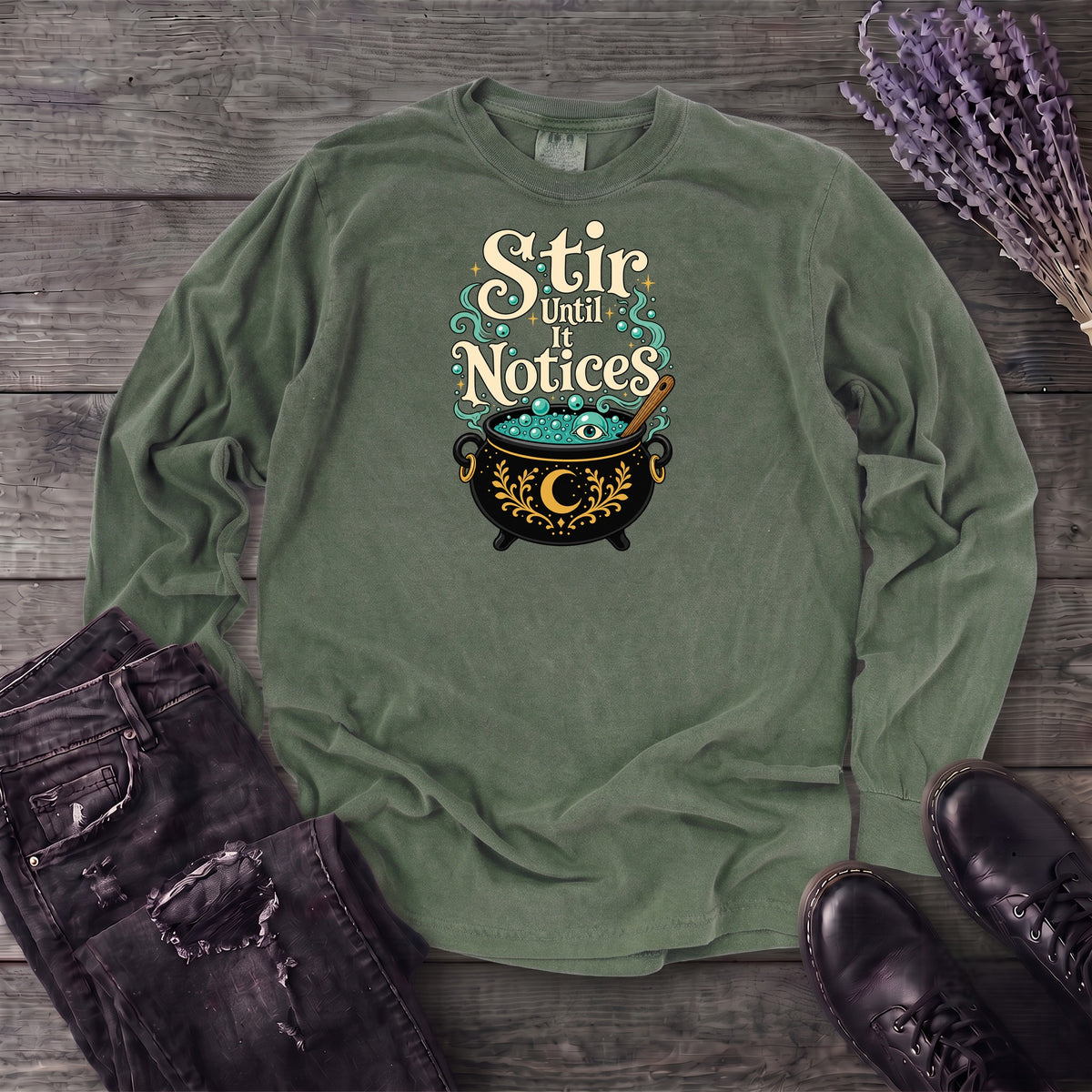 Stir Until It Notices Long Sleeve T-Shirt