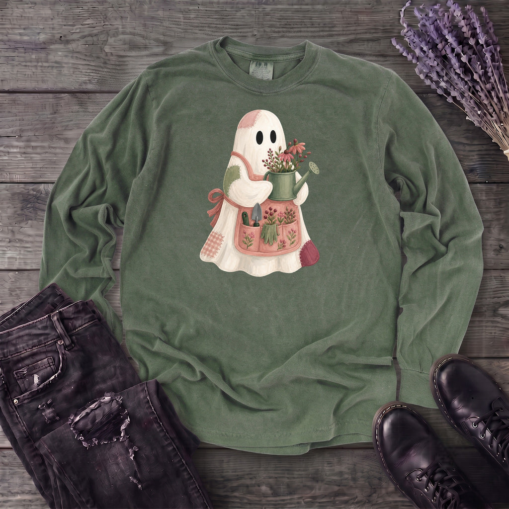 Patchwork Garden Ghost Long Sleeve T-Shirt