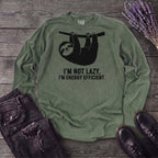 Im Not Lazy Im Energy Efficient Long Sleeve T-Shirt