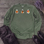 Ghosts Autumn Icons Long Sleeve T-Shirt