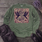 Free As The Wind Crows Long Sleeve T-Shirt