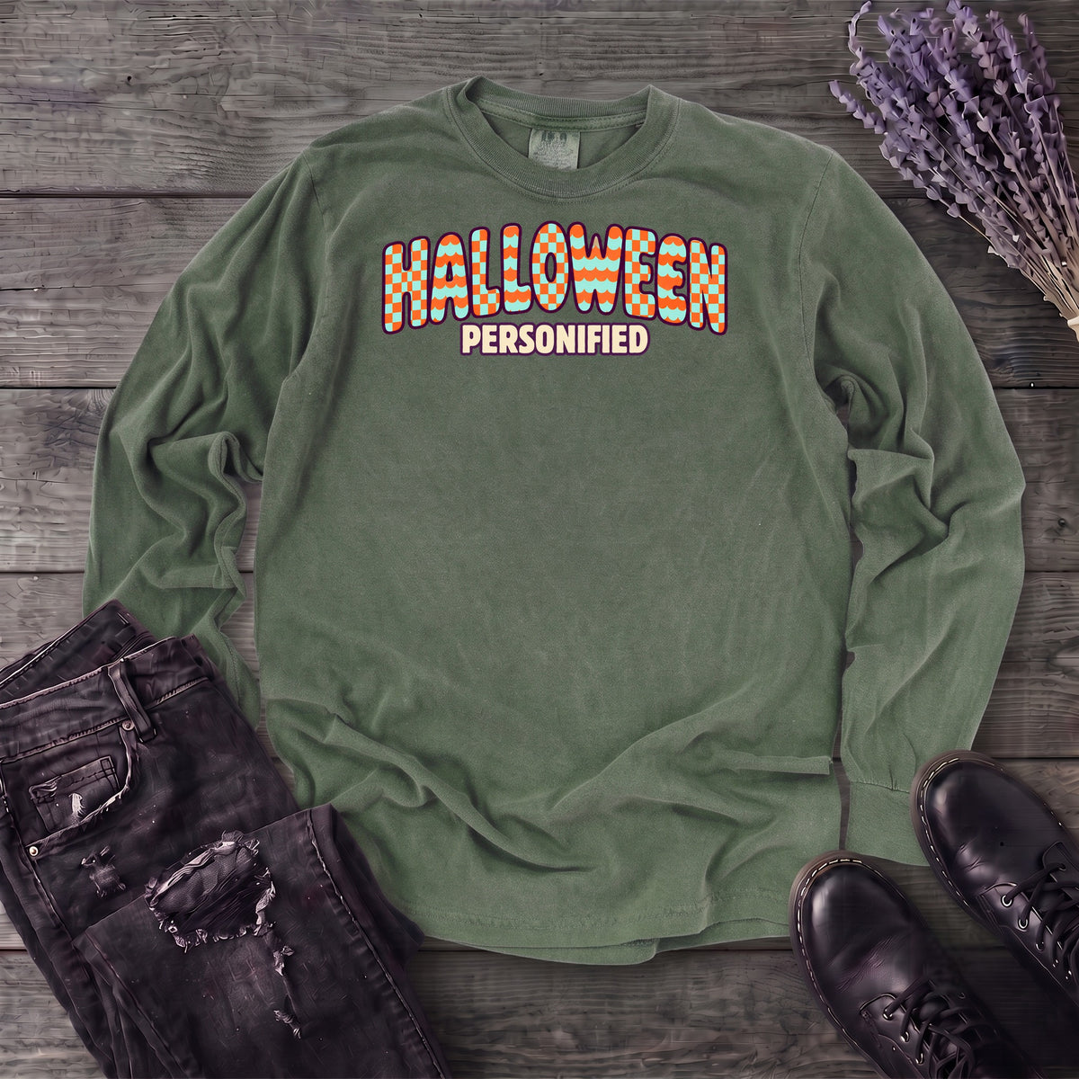 Halloween Personified Long Sleeve T-Shirt