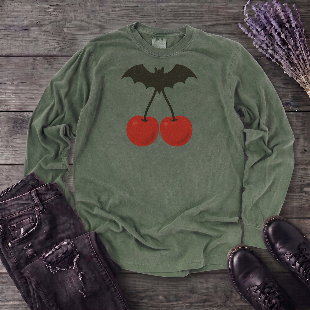 Bat Cherries Long Sleeve T-Shirt