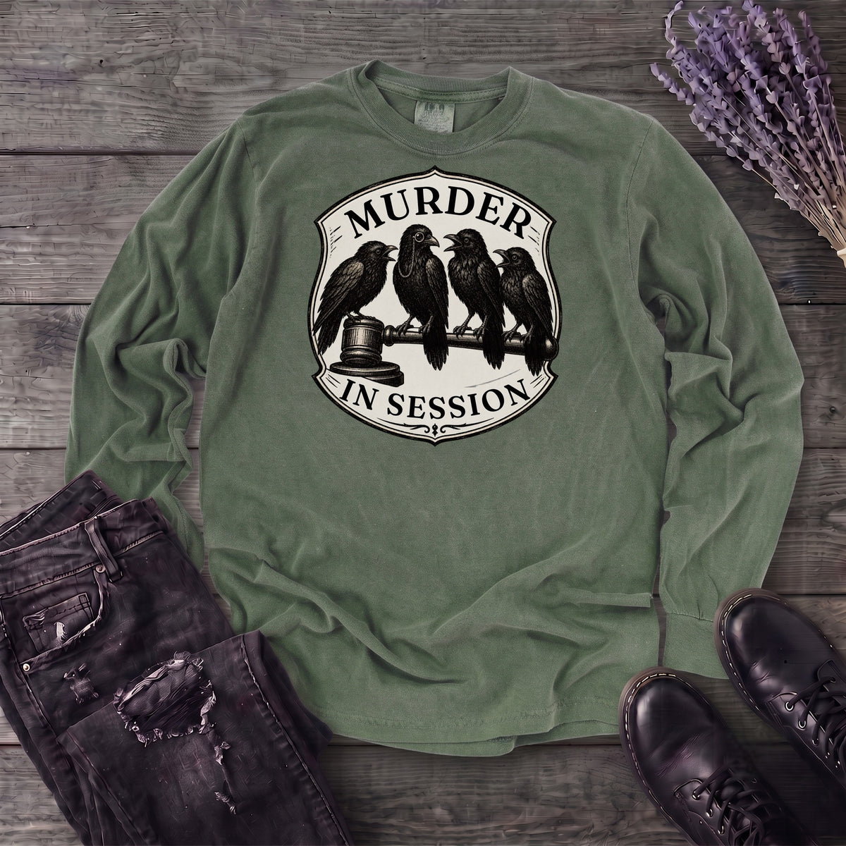 Murder In Session Long Sleeve T-Shirt